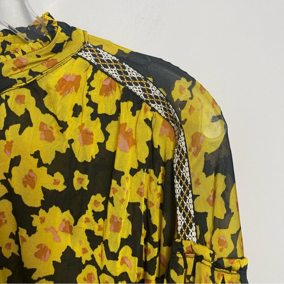 Free People NWT Love Letter Floral Tunic Boho Oversized Blouse Top Dress XS - Picture 15 of 16